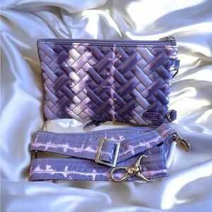 Lug Purple Crossbody Wristlet Bag ECU